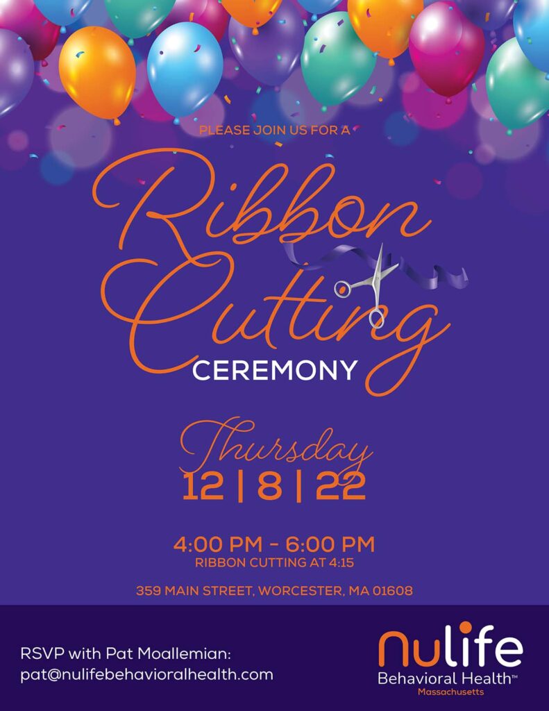 Poster for NuLife Ribbon Cutting Ceremony